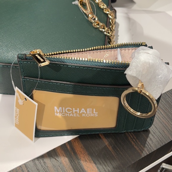 Michael Kors Jet Set Travel Small Leather Top Zip Coin Pouch With ID - Picture 5 of 11